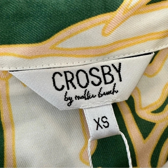 NWT Crosby by Mollie Burch XS Cannes Tropical Peyton Button Up Top Hawaiian New - Picture 6 of 9